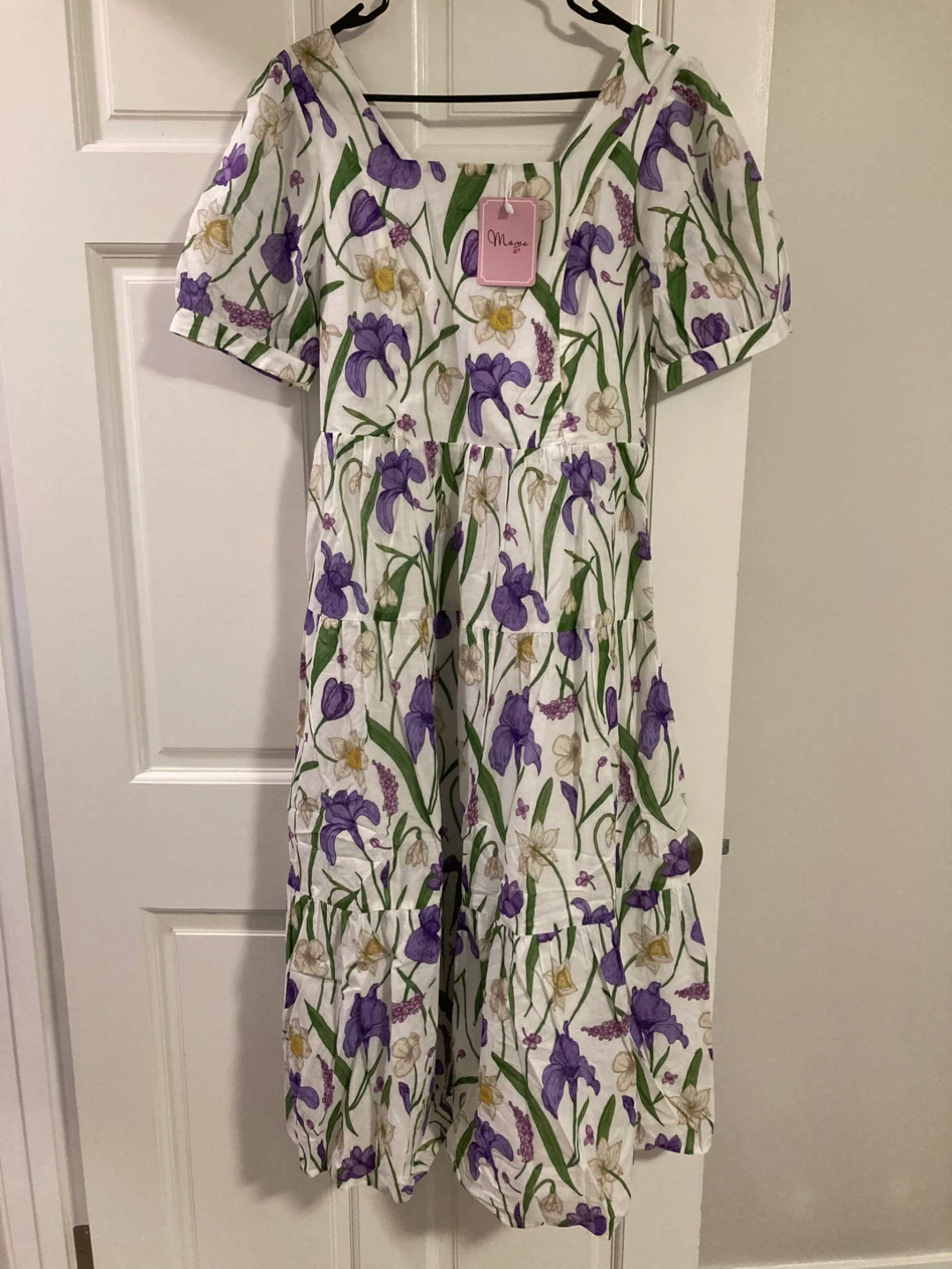 Mome Brand Nursing Dress Purple Floral - photo 3