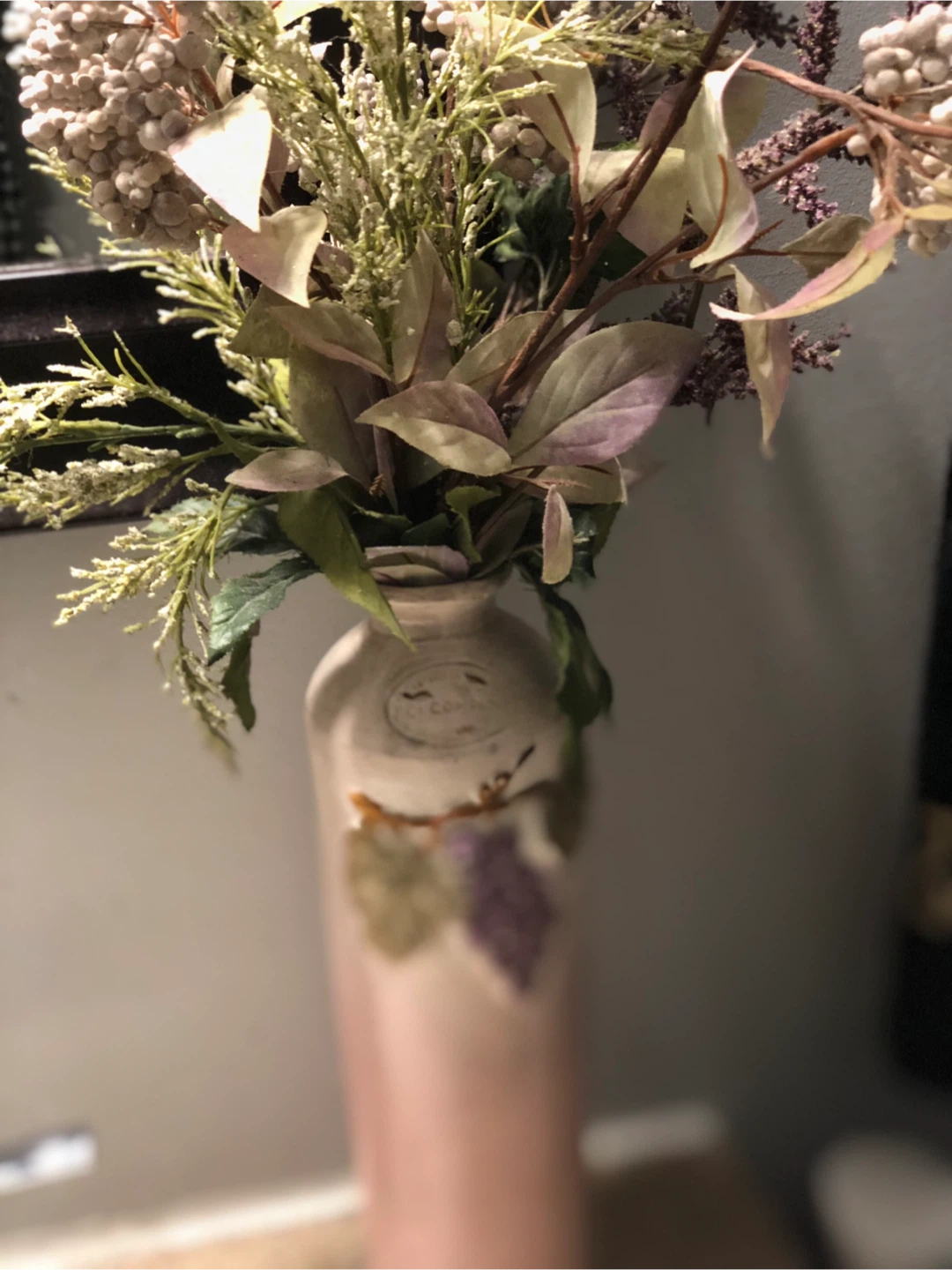 Decorative Vase with Faux Floral Arrangement🥕 - photo 2