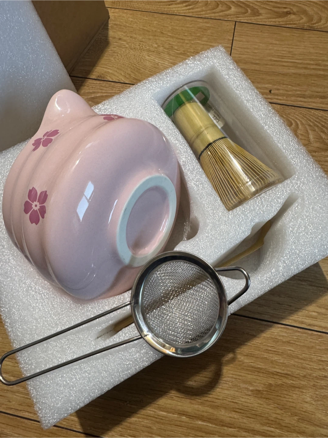 Pink Cherry Blossom Matcha Bowl Set - photo 2