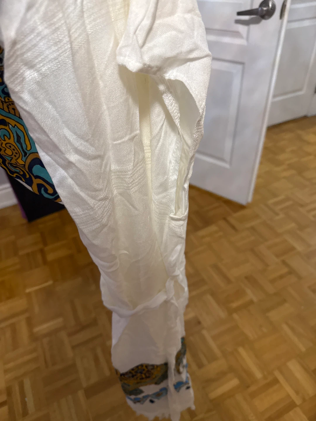 White Swim cover with Elephant Print - photo 5