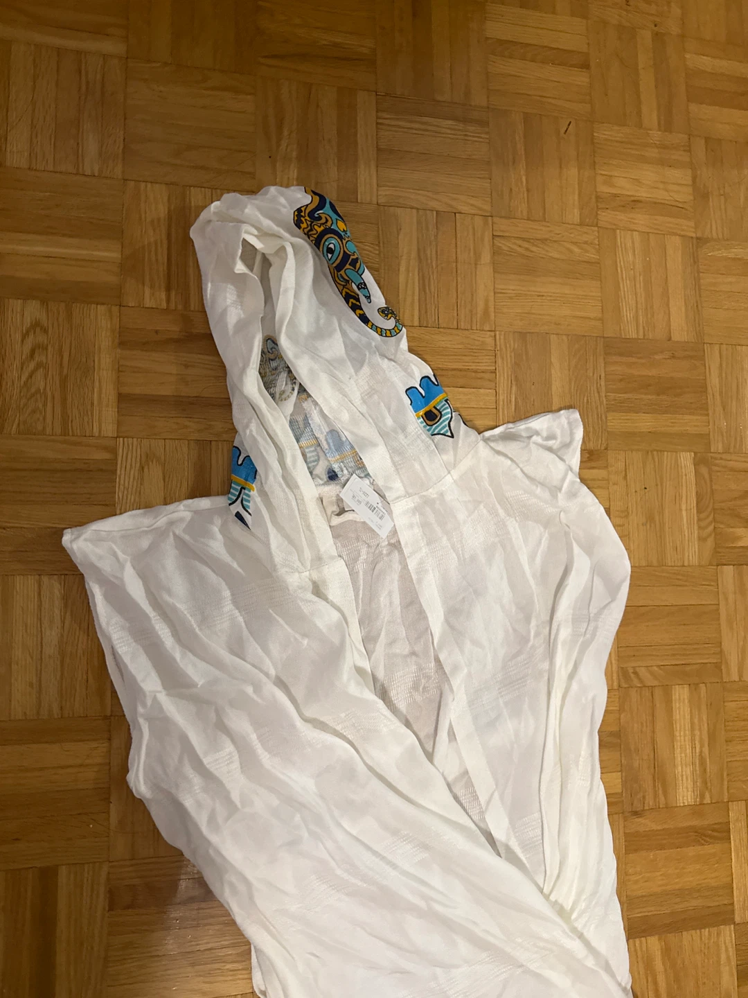 White Swim cover with Elephant Print - photo 3