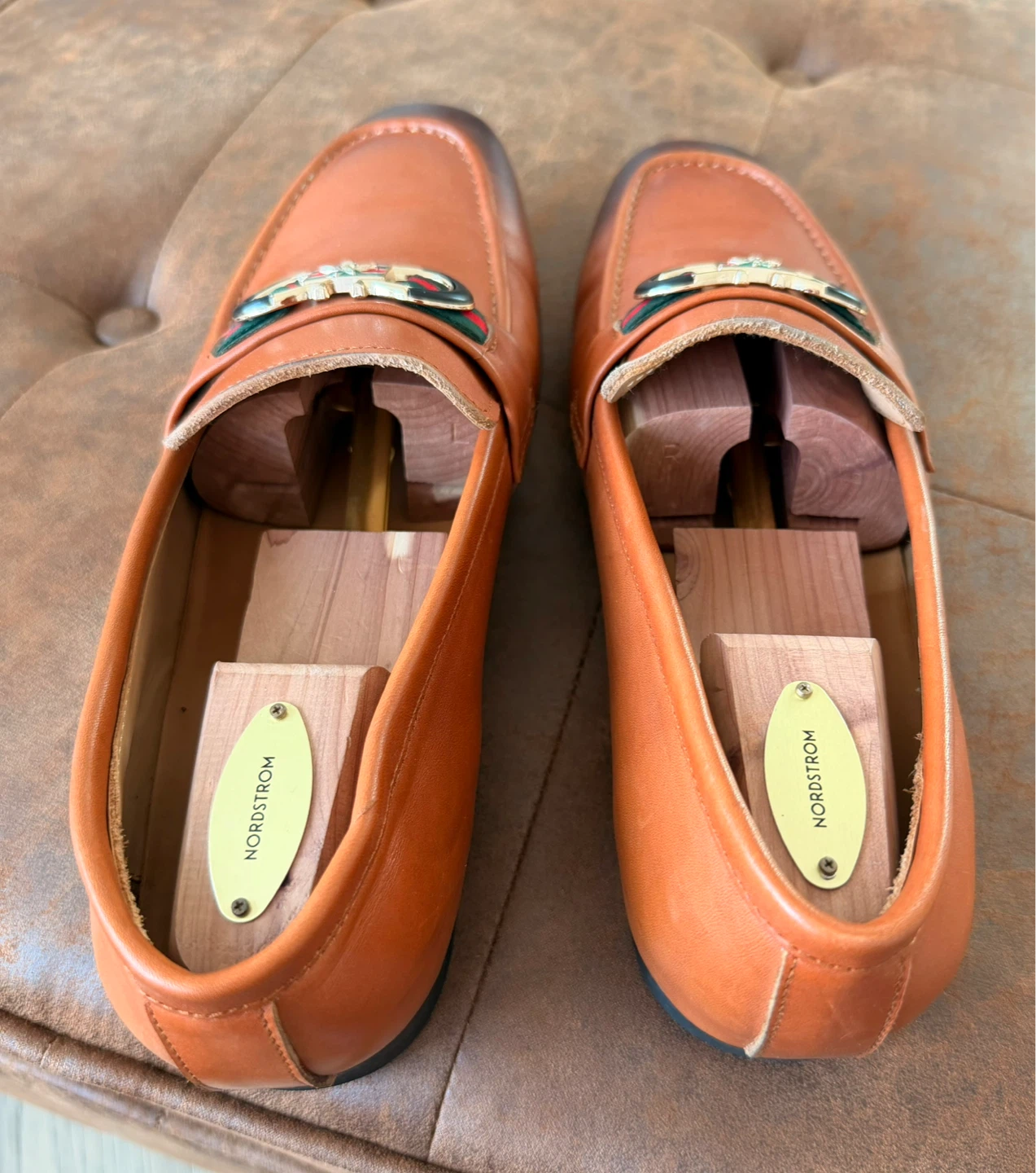 Men's Brown Leather Loafers Gucci - photo 3