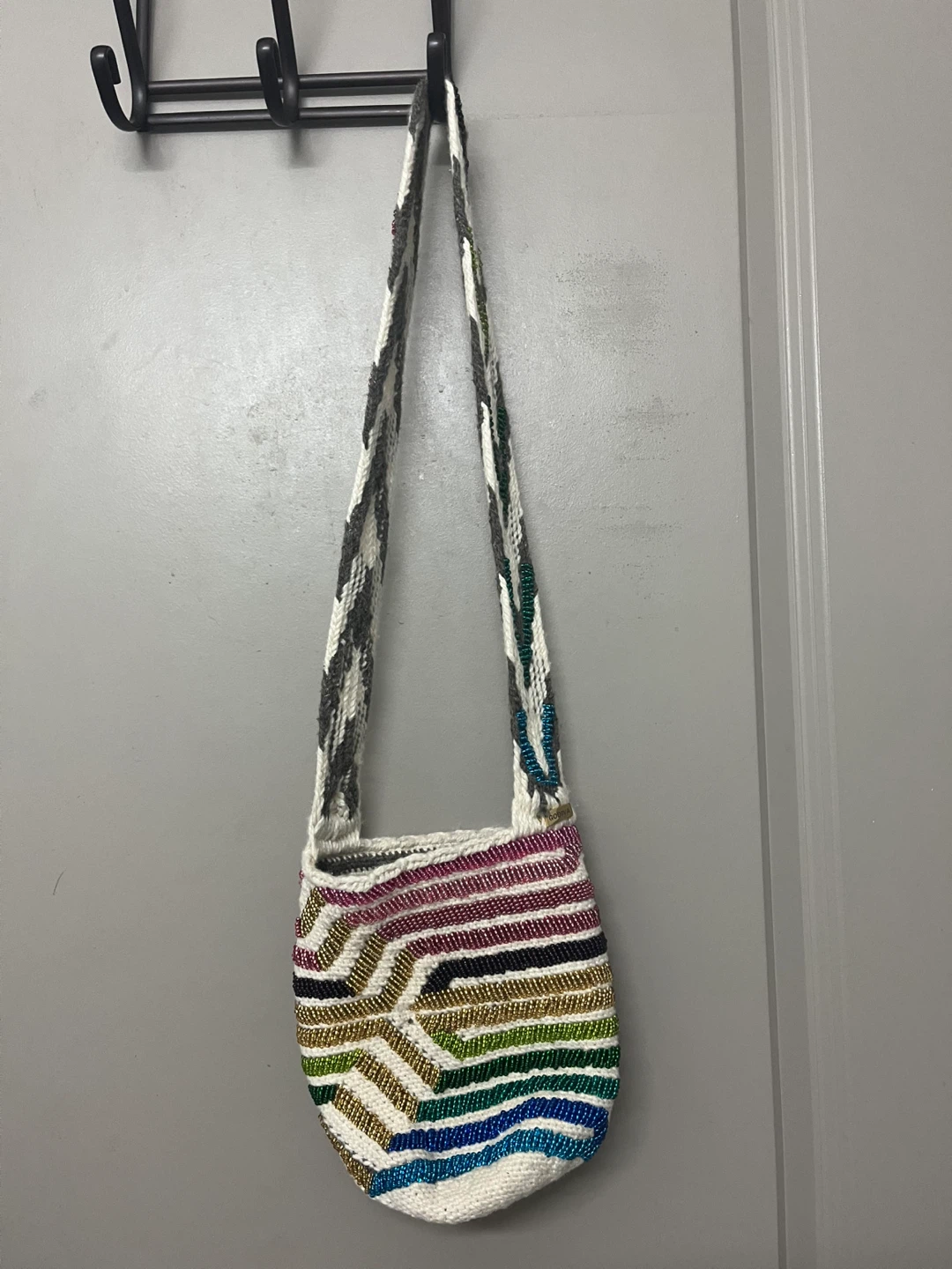Godiva Beaded Wayuu Mochila Arhuaca Bag