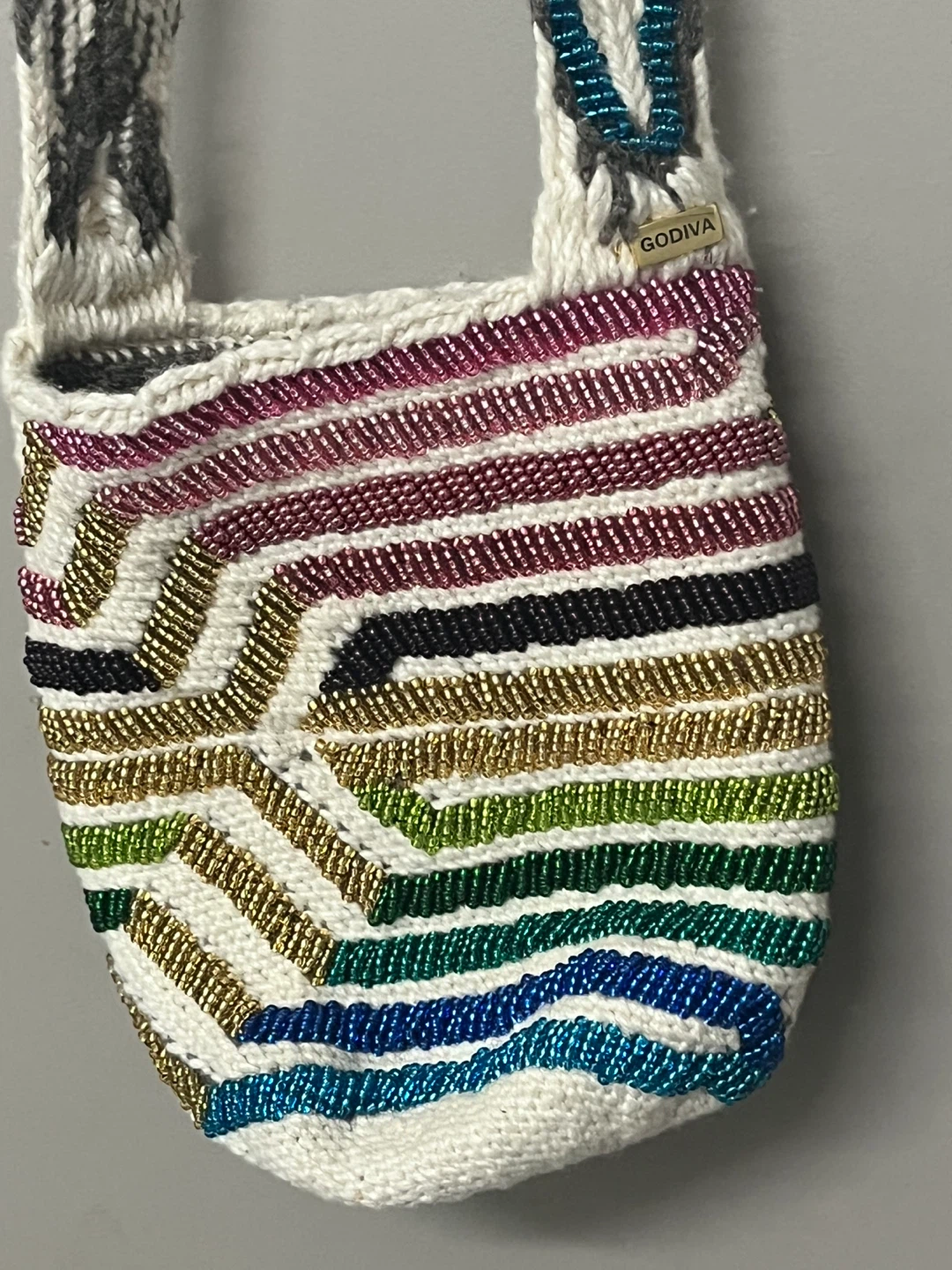Godiva Beaded Wayuu Mochila Arhuaca Bag - photo 2