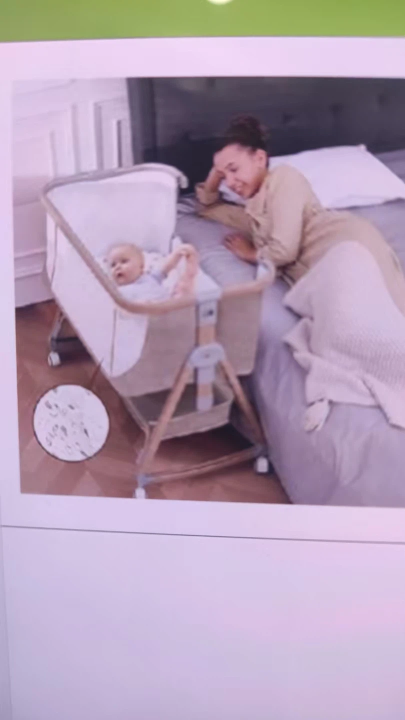 Baby Crib with Bassinet Attachment