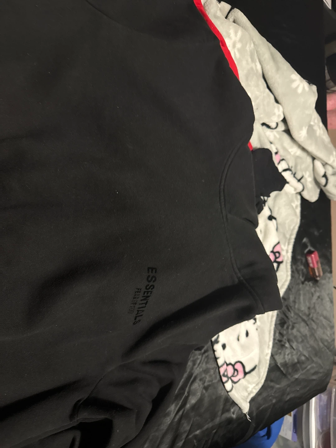 Black Essentials Fear of God hoodie