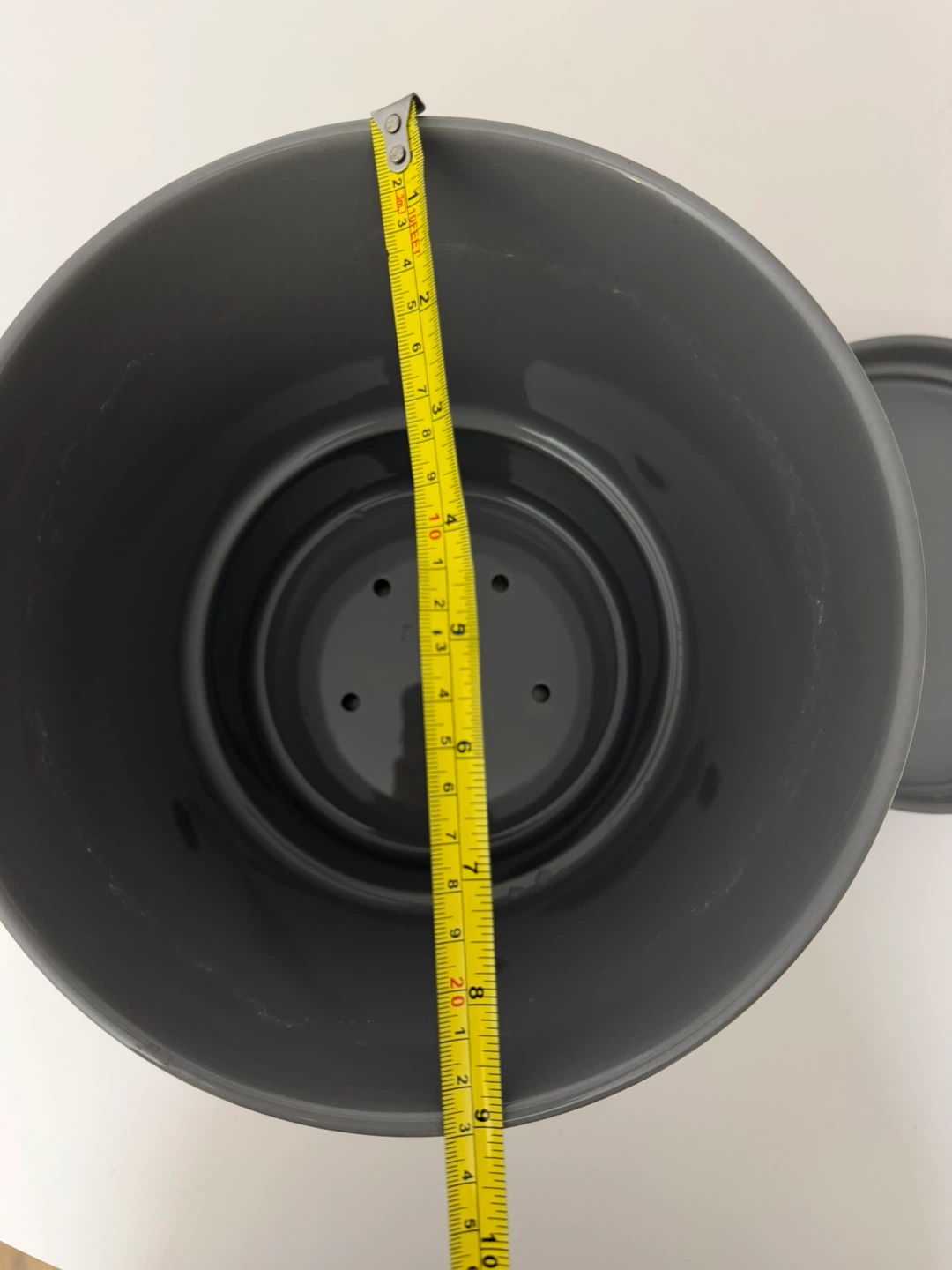 IKEA CITRUSRUNT Grey Planter with Saucer - photo 3