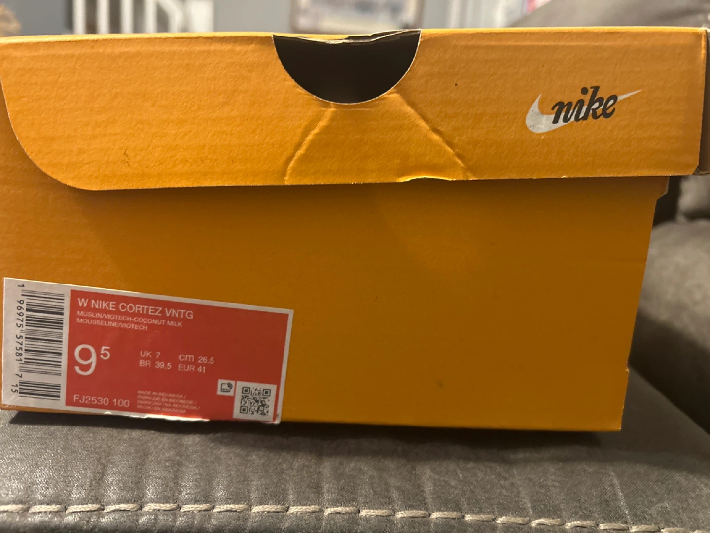 Nike Cortez Vintage Wmns MUSLIN/VIO TECH Shoes Size 9.5 - photo 2