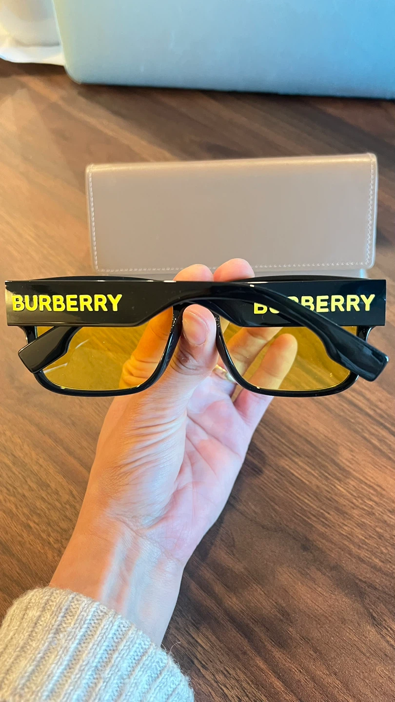 Burberry Black Sunglasses with Yellow Lenses - photo 2