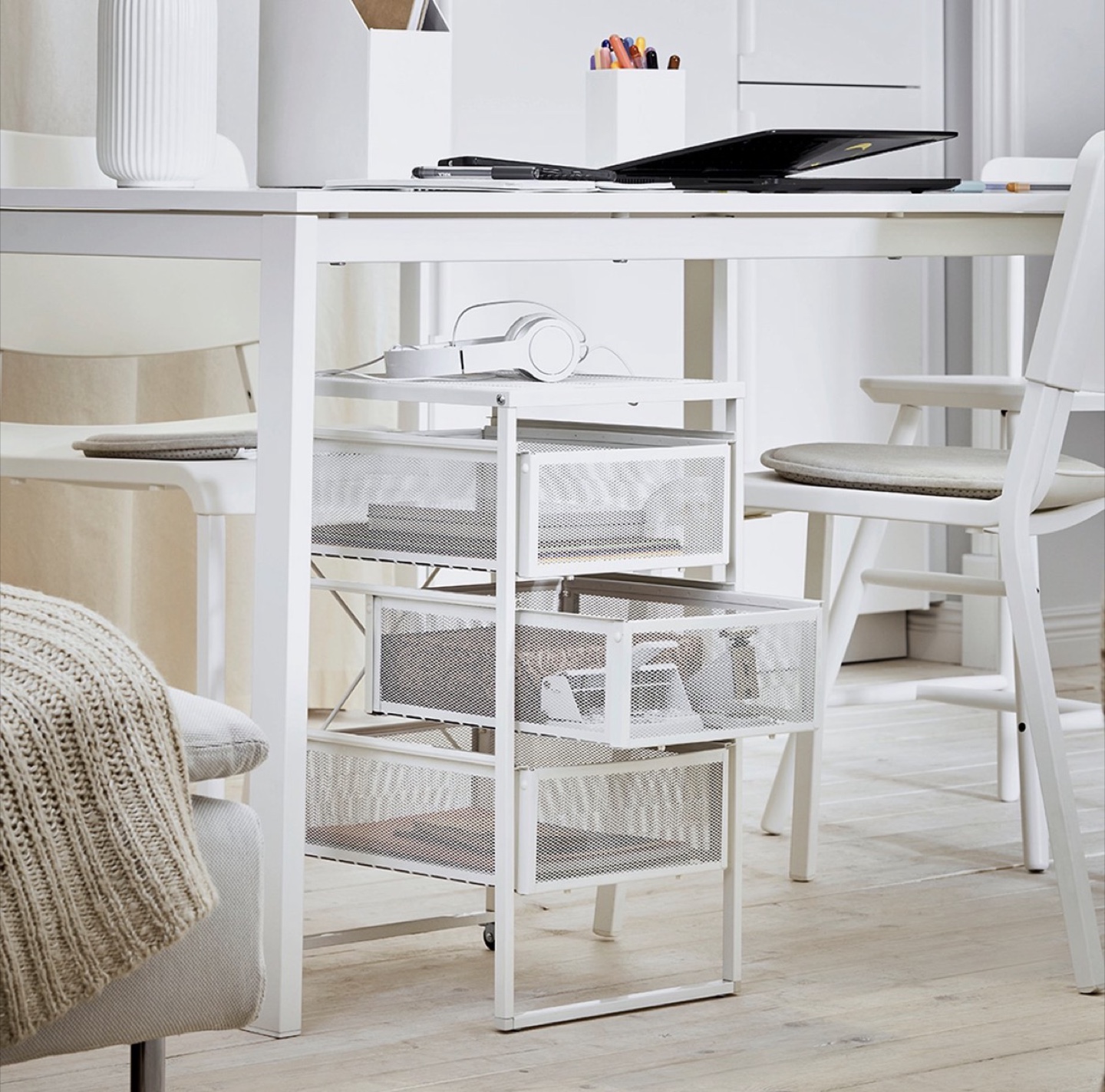 IKEA LENNART 3-Drawer Unit, White - photo 2