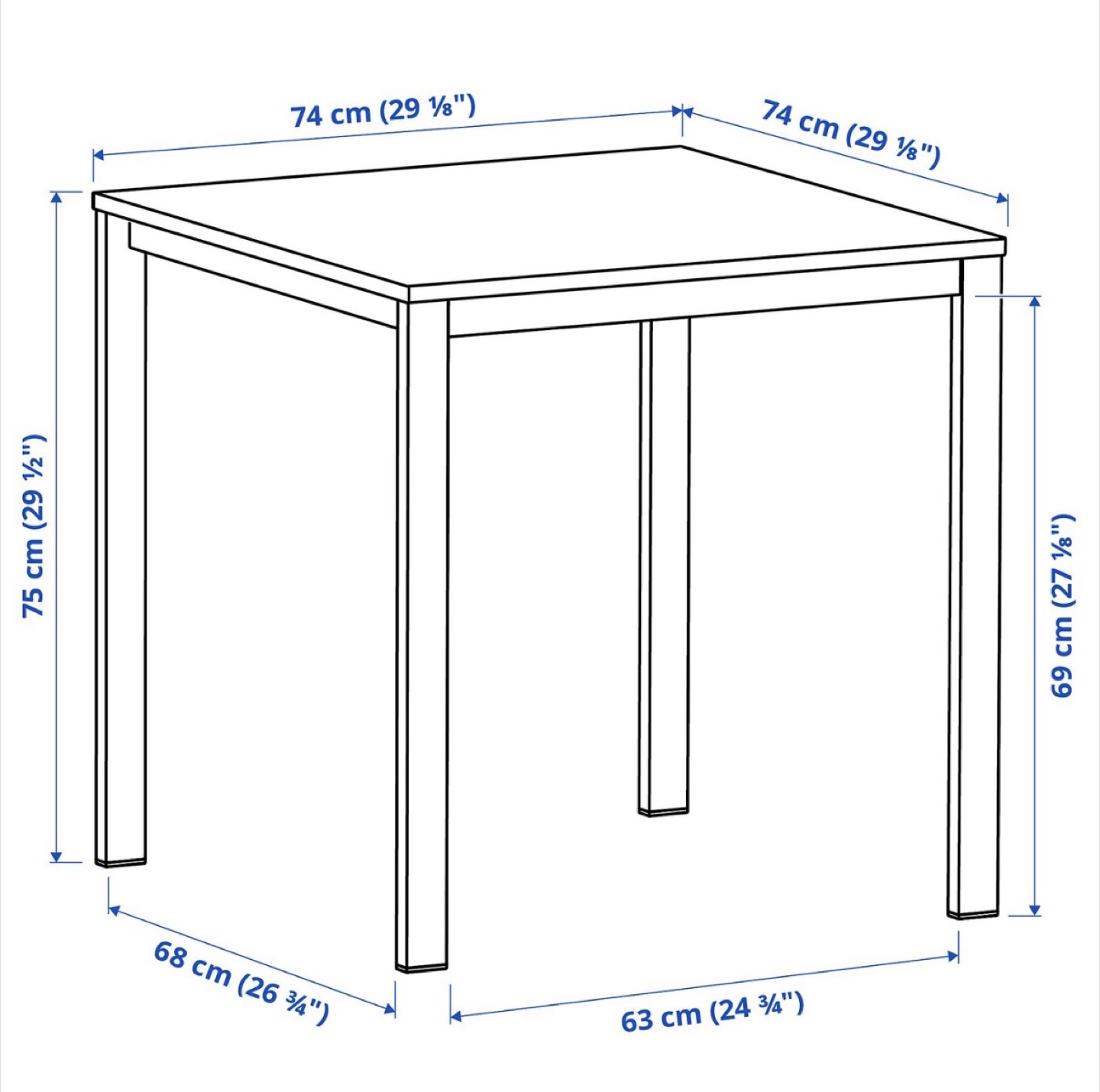 IKEA VIHALS Table, White - photo 4