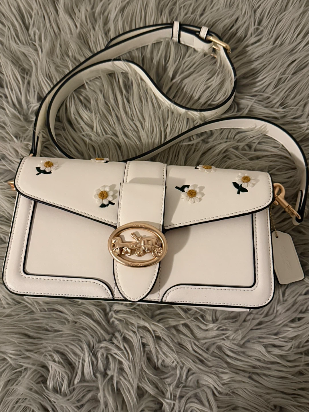Coach White Leather Daisy Shoulder Bag - photo 2