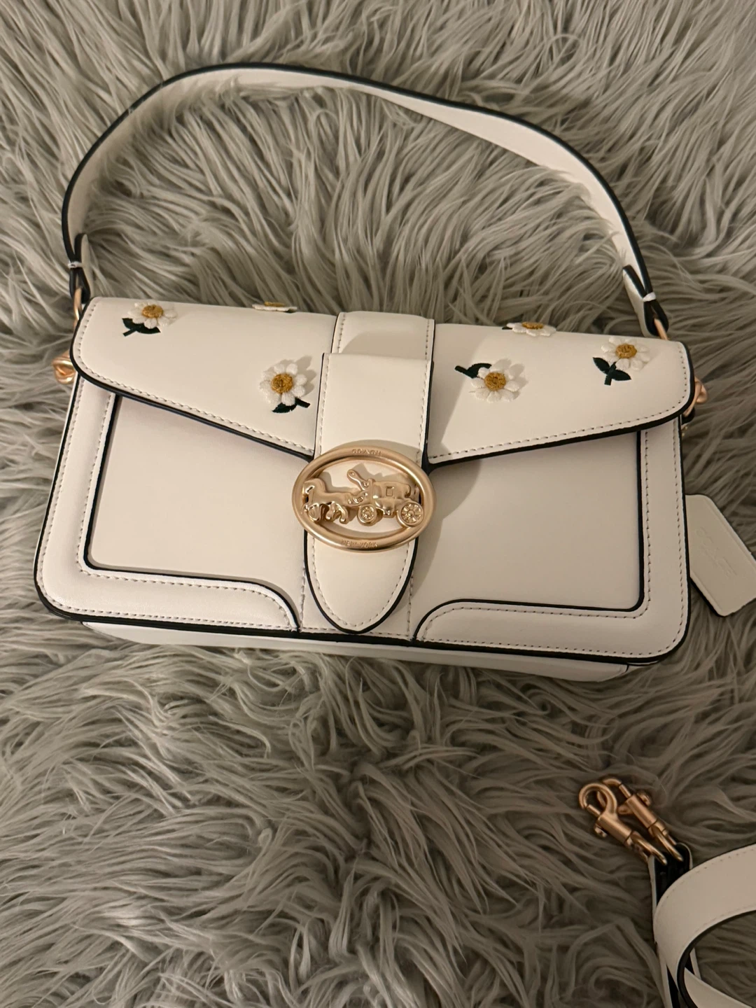 Coach White Leather Daisy Shoulder Bag - photo 3