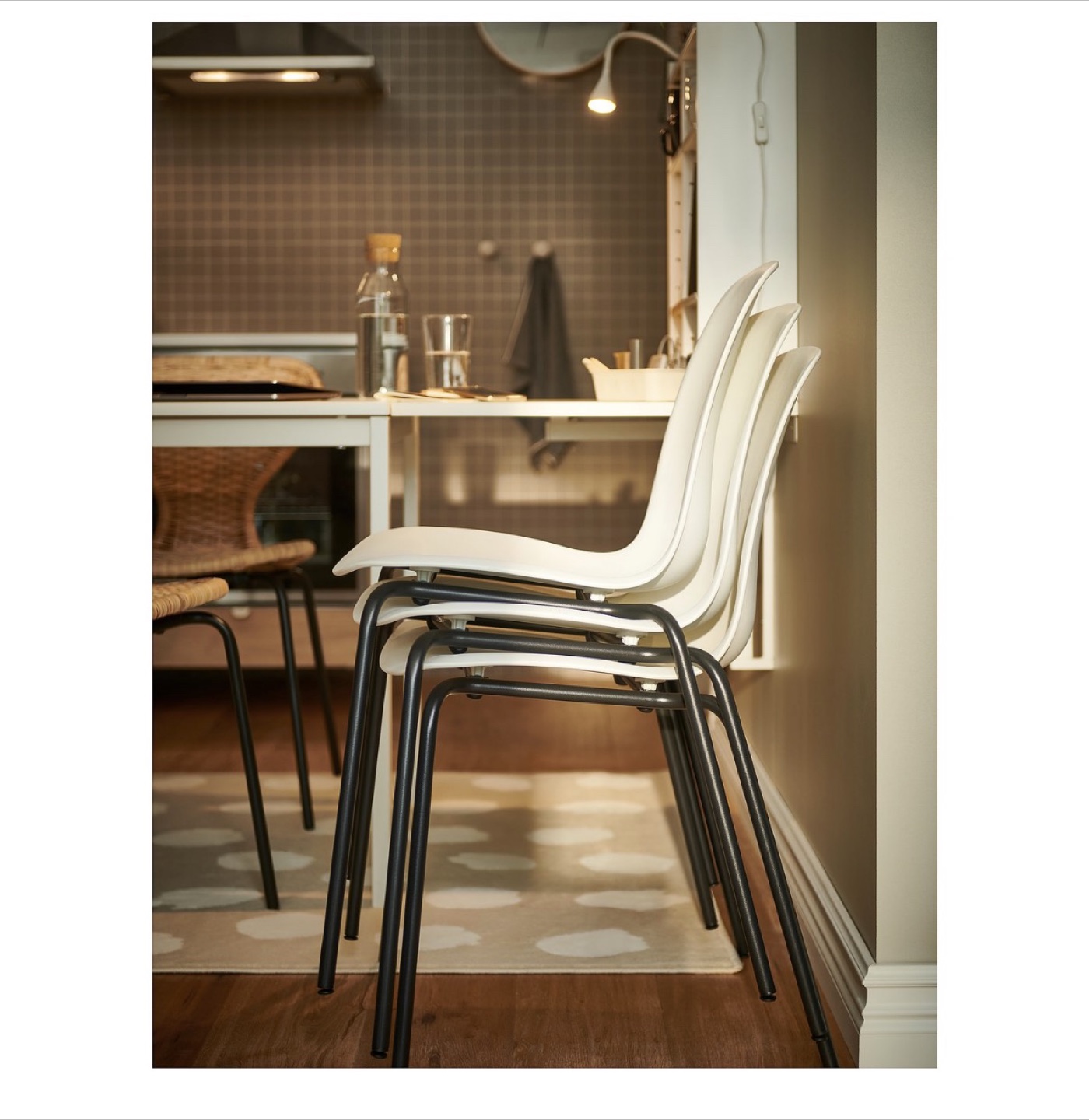 IKEA LIDAS Chair, White/Black - photo 2