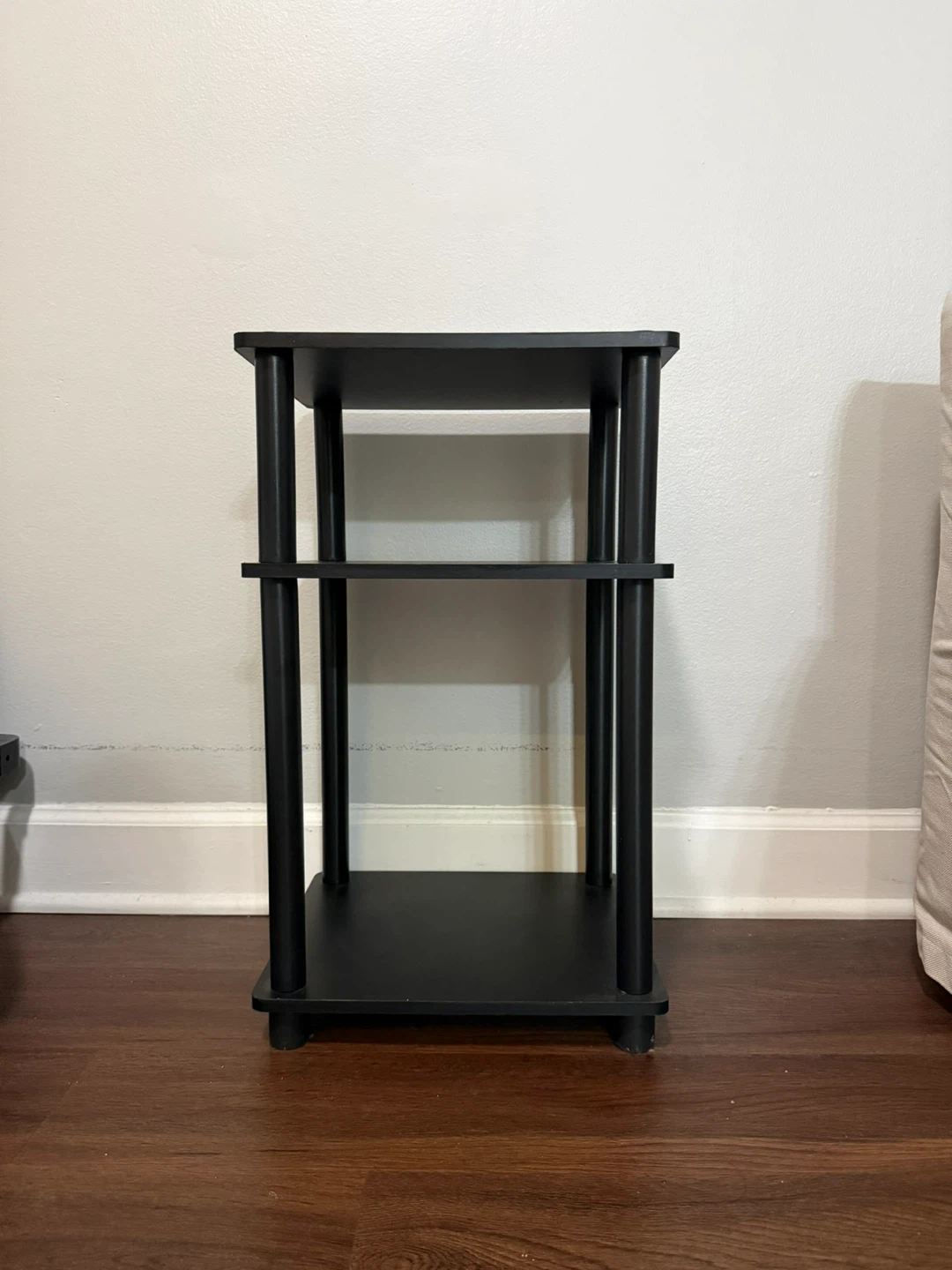 Black 3-Tier Nightstand End Table - photo 2