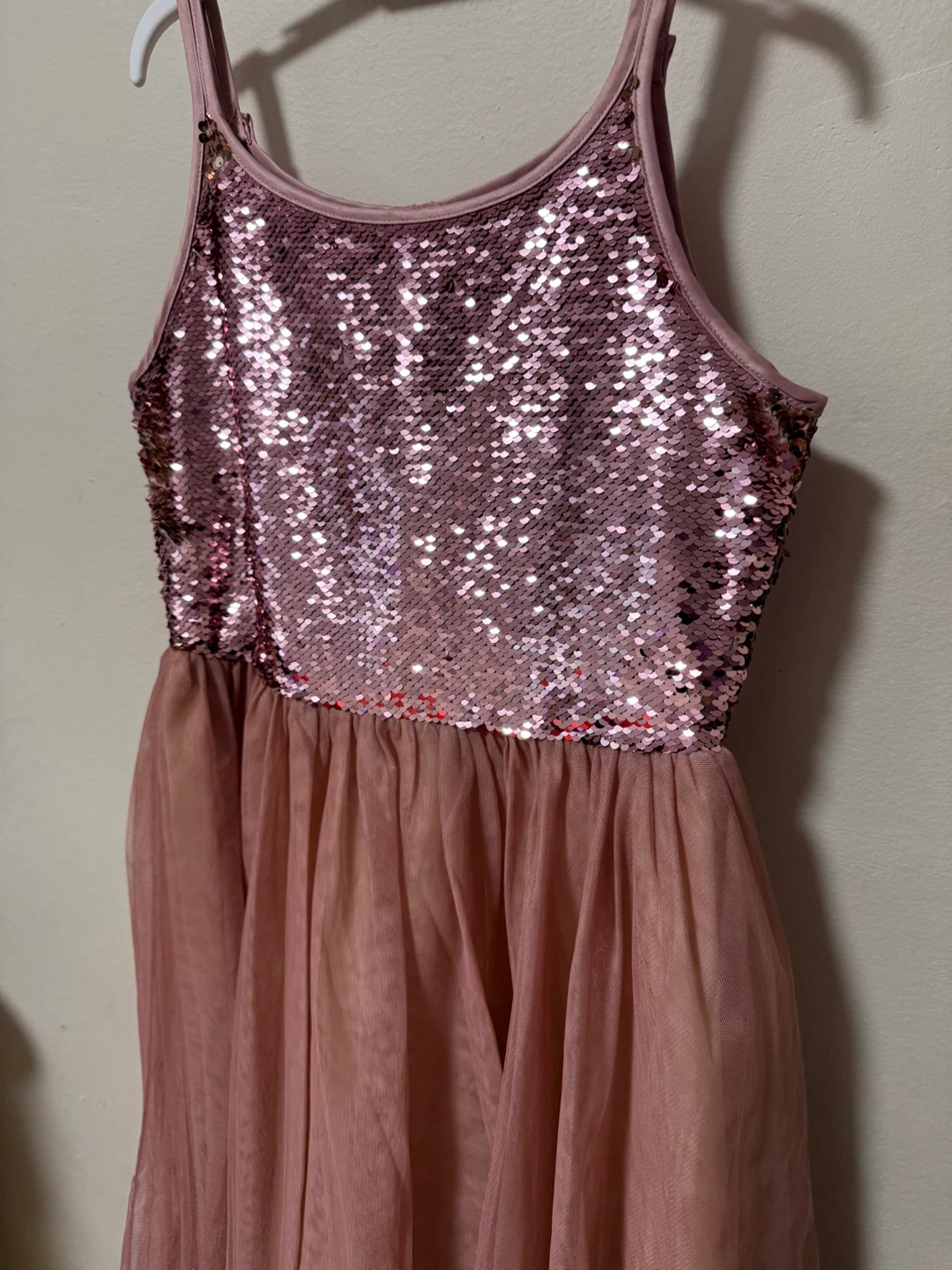 Justice Sequin Tulle Dress - Pink - photo 2