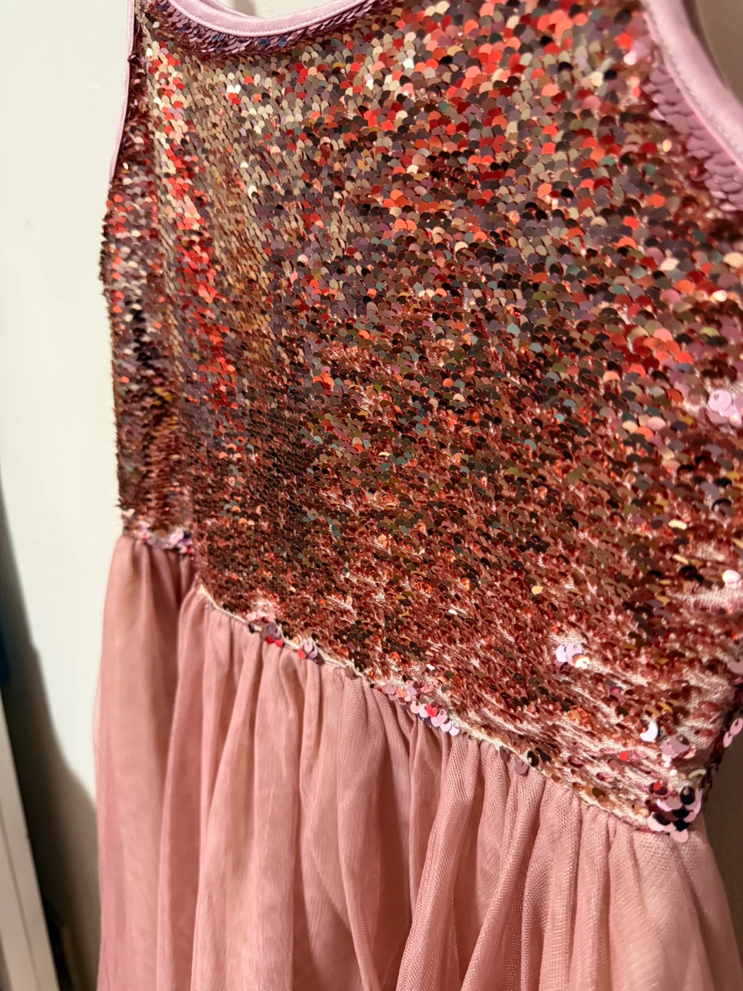 Justice Sequin Tulle Dress - Pink - photo 3