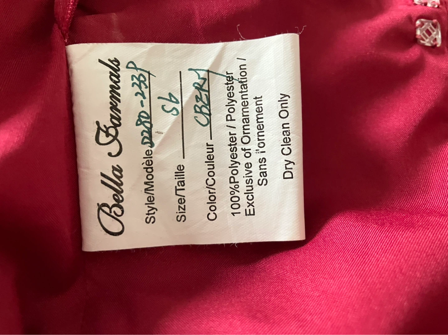 Sz 6 Bella Formals Strapless Beaded Gown - photo 4
