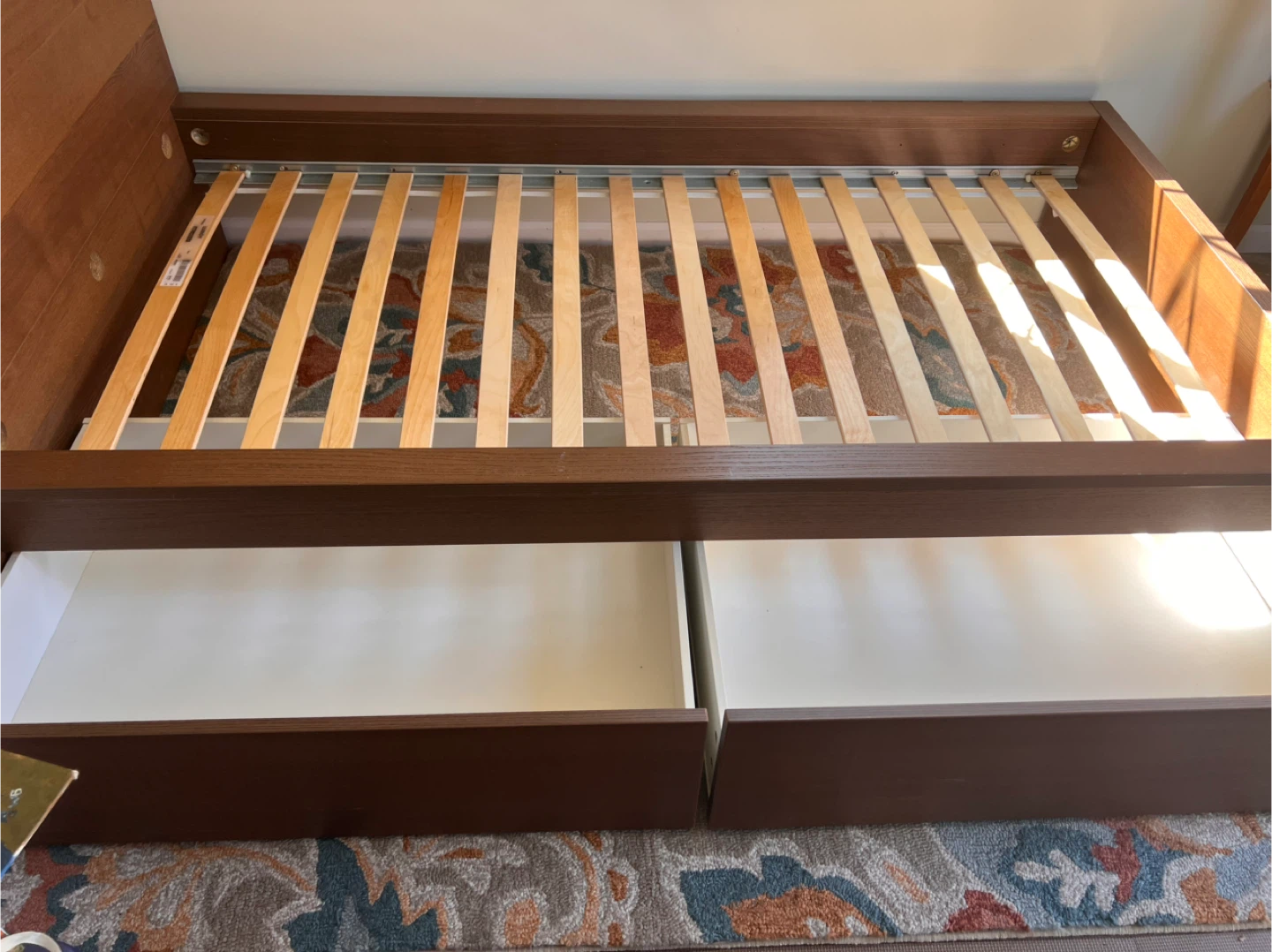 Wooden Bed Frame with Drawers - photo 3