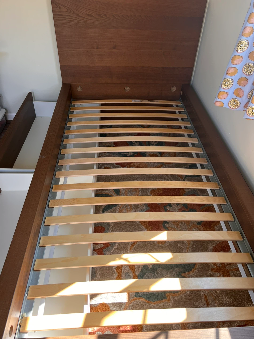 Wooden Bed Frame with Drawers