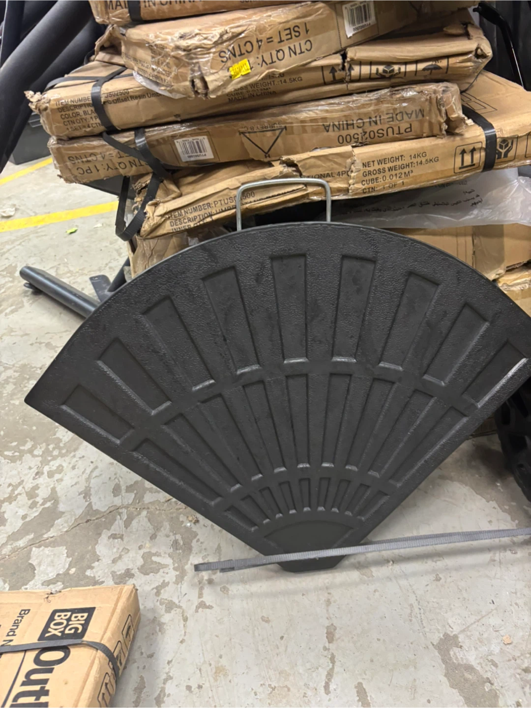 Black Umbrella Base Stand