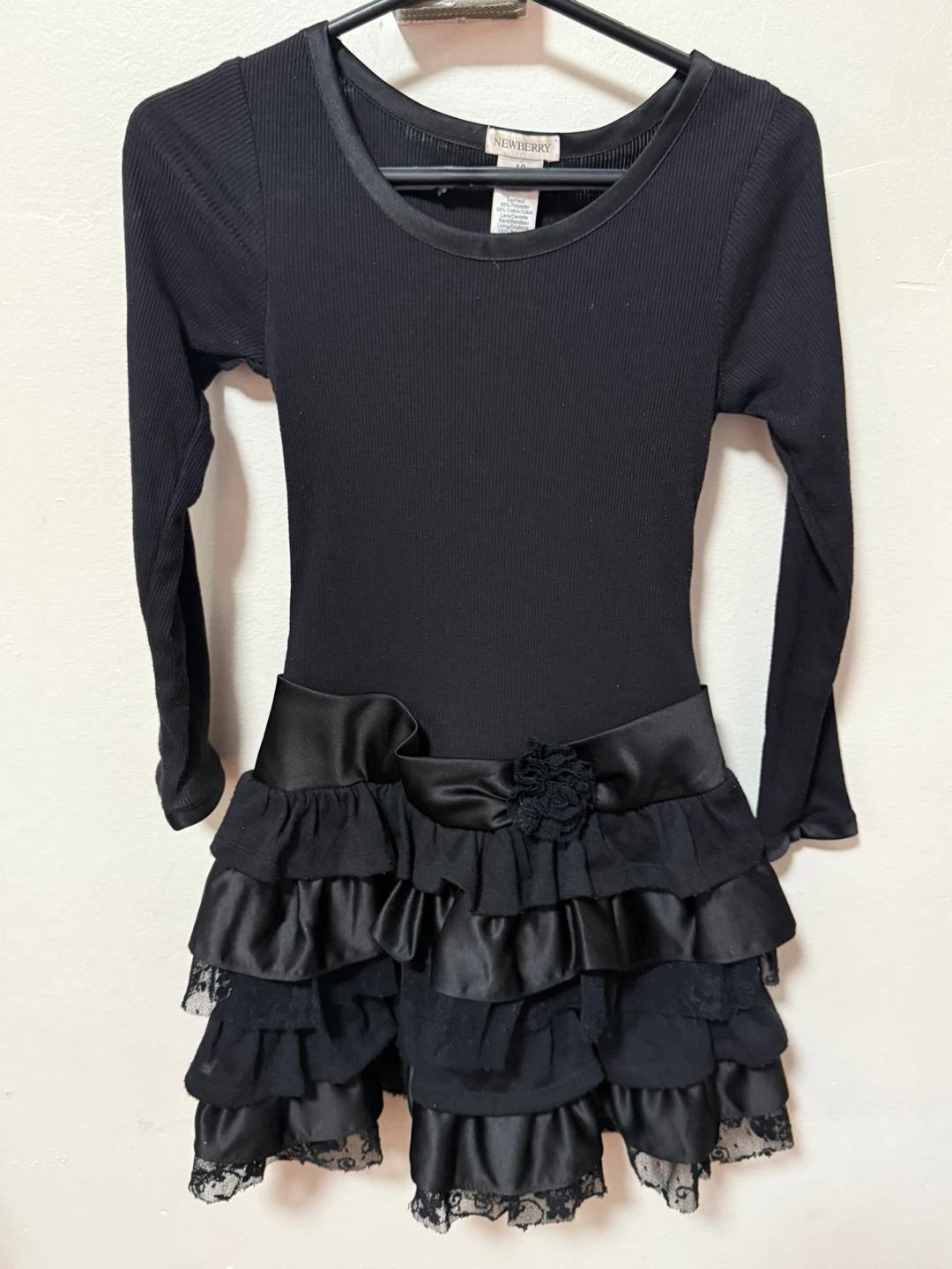 Newberry Black Ruffled Dress - Size 10