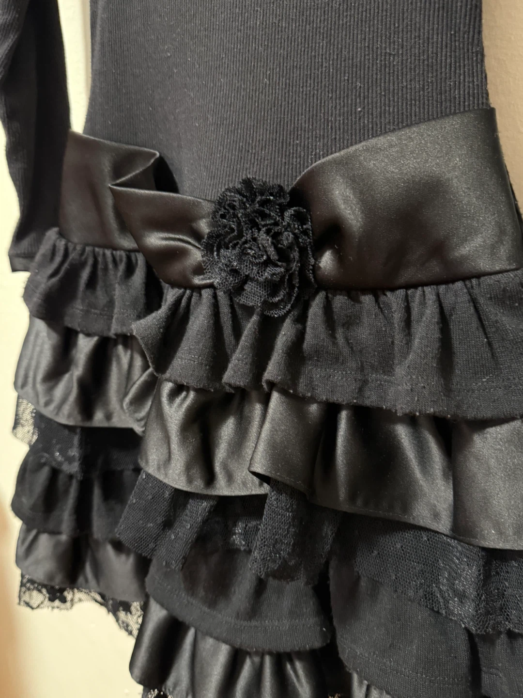 Newberry Black Ruffled Dress - Size 10 - photo 3
