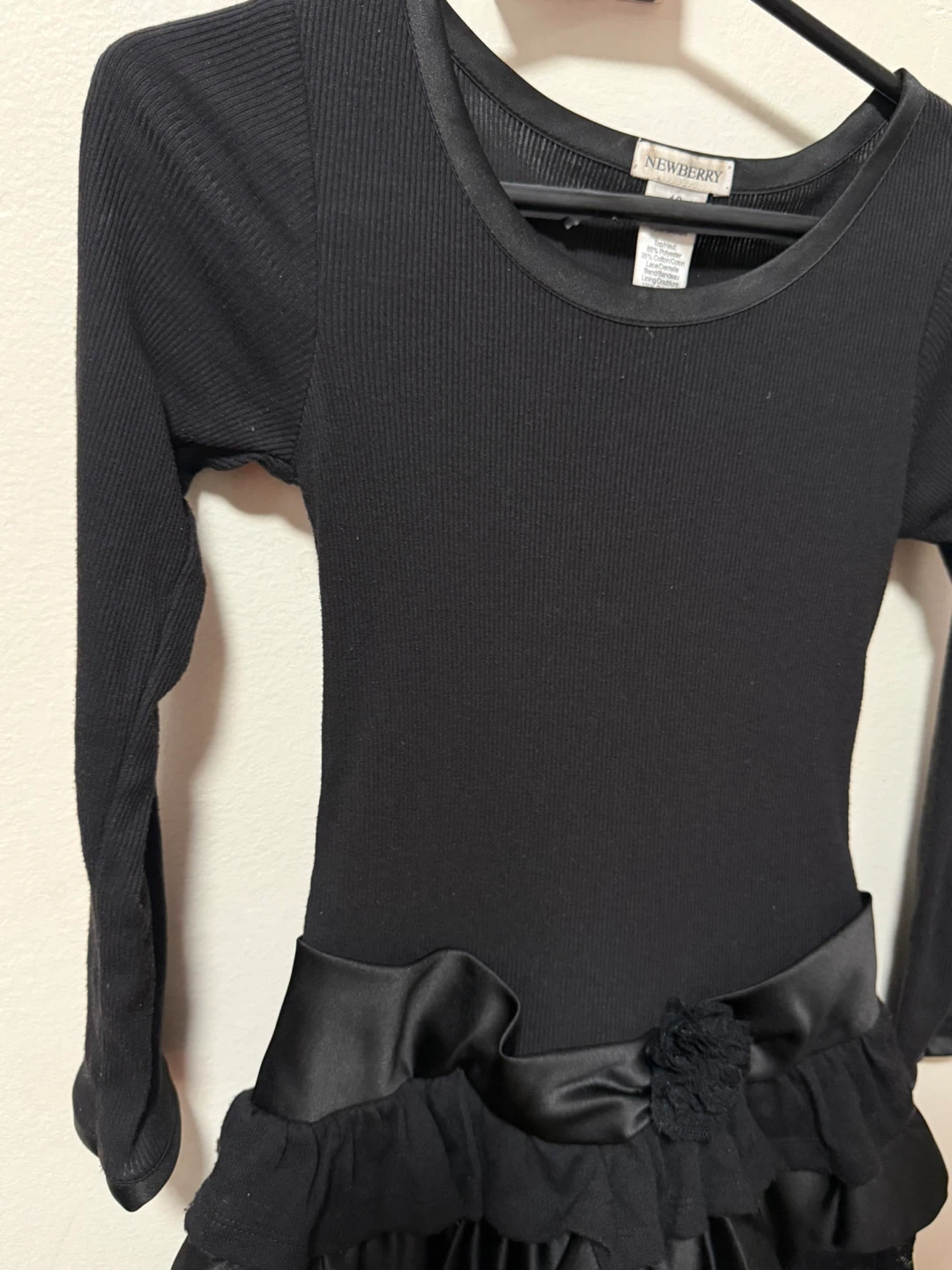 Newberry Black Ruffled Dress - Size 10 - photo 4