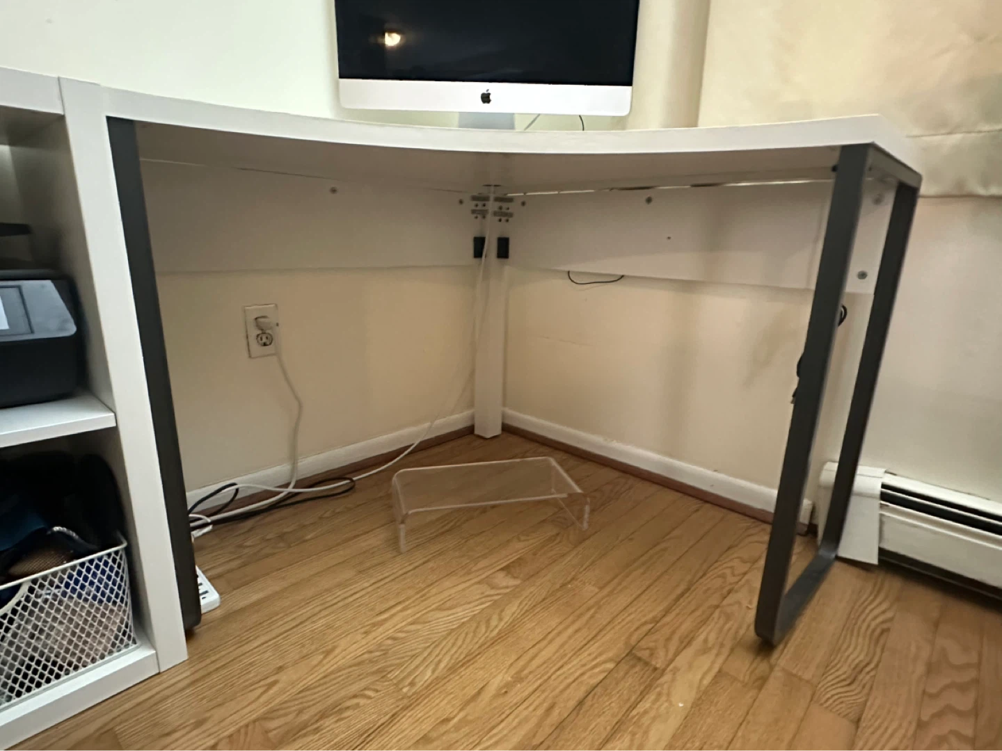 White Corner Desk