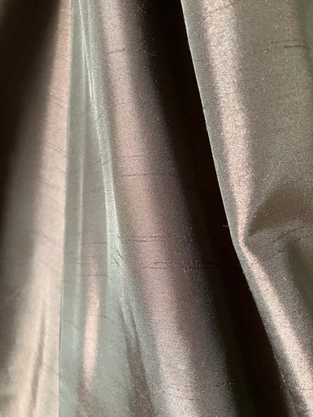 Custom Brown Satin Midi Dress Sz 6/8 - photo 4