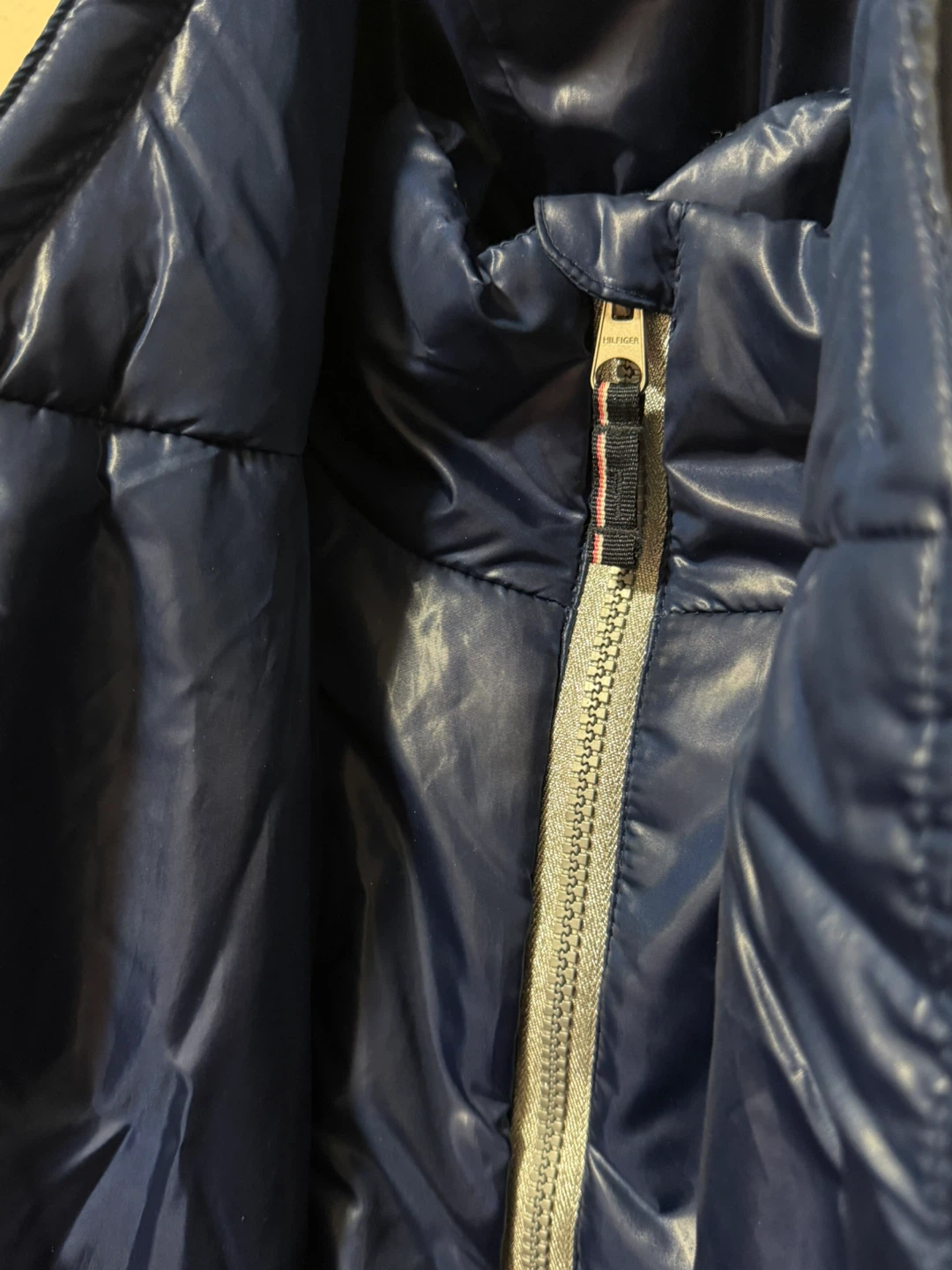 Tommy Hilfiger Blue Puffer Jacket with Belt - photo 4