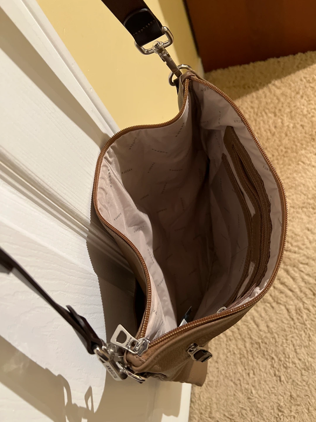 RUDSAK Leather Crossbody Bag - Brown - photo 3