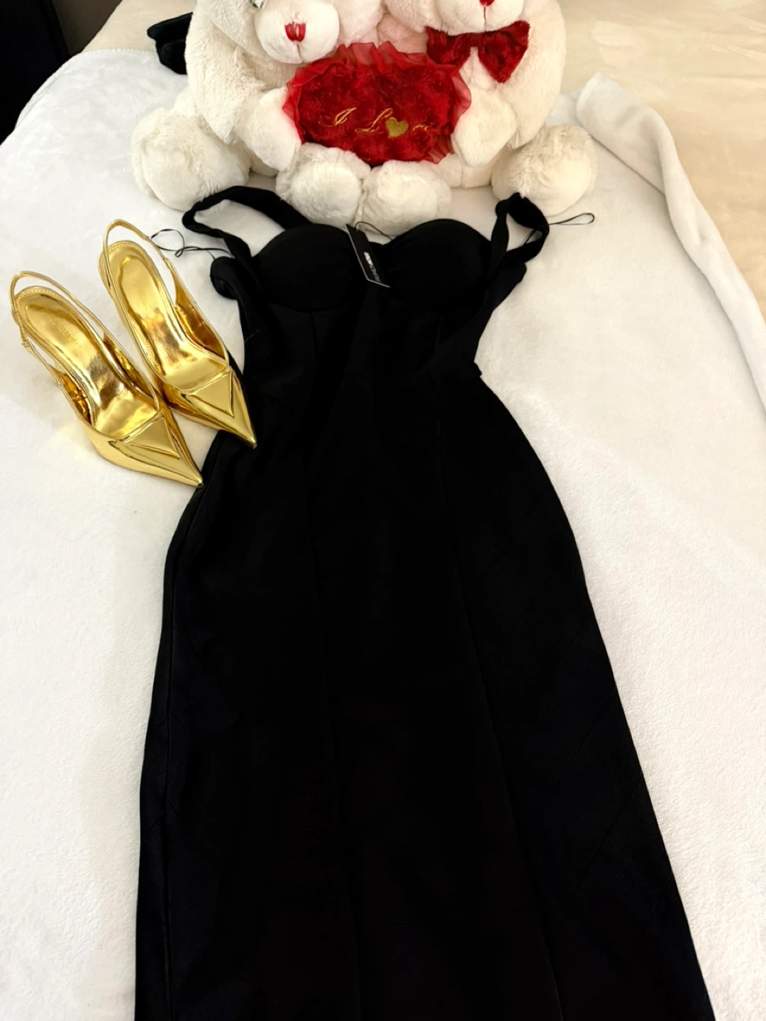 Black midi dress - photo 2