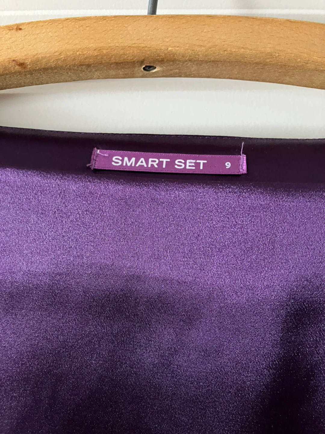 Smart Set Purple Satin Dress Size 9 - photo 3