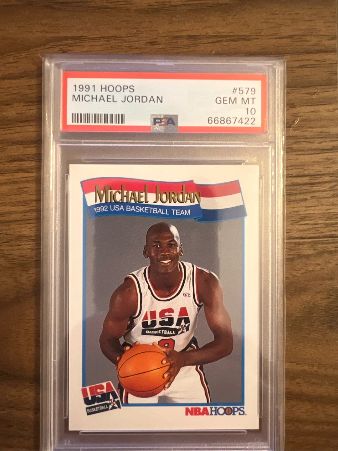 1991 Hoops Michael Jordan #579 PSA 10 Gem Mint Card