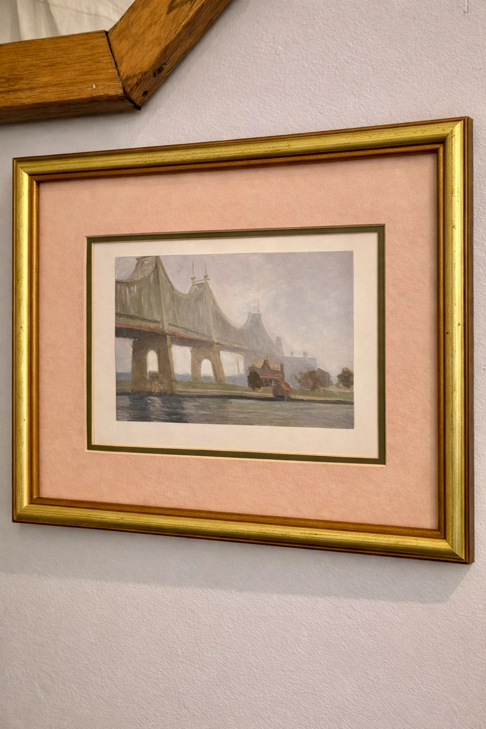 Framed Wall Art Edward Hopper “Queensborough Bridge” Print