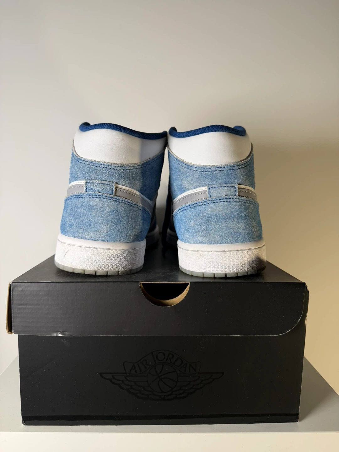 Jordan 1 Mid French Blue Fire Red - photo 5