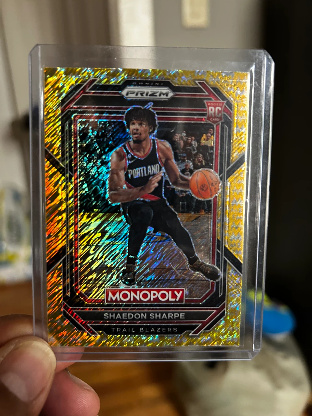 2022-23 Panini Prizm Shaedon Sharpe Monopoly RC Card 144/500