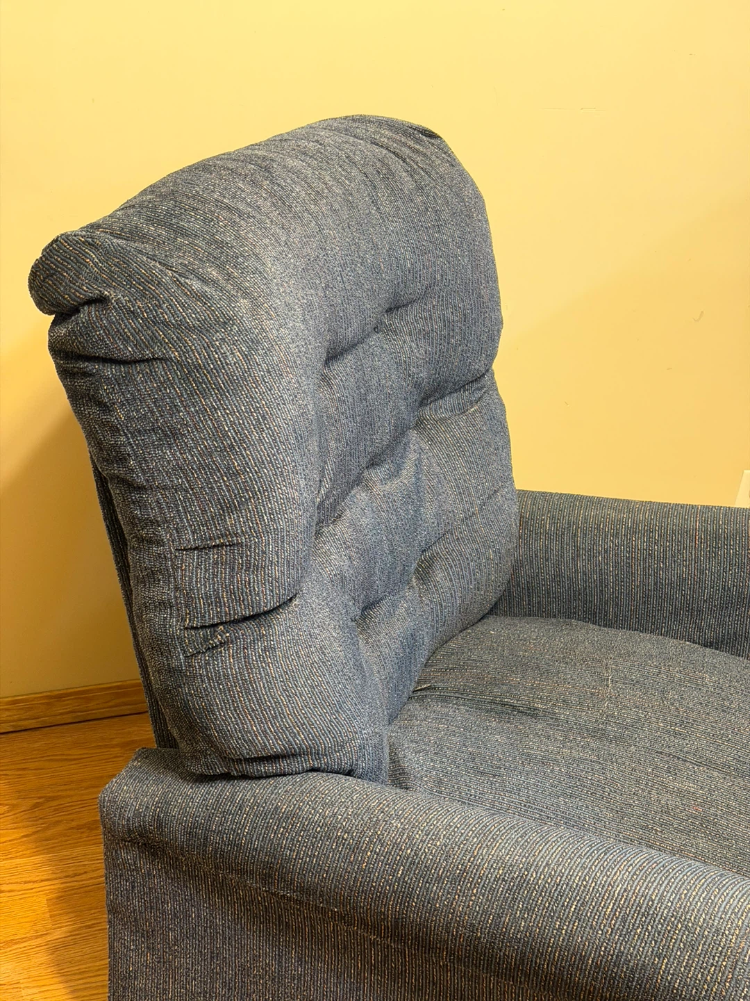Blue Fabric Recliner Chair - photo 2