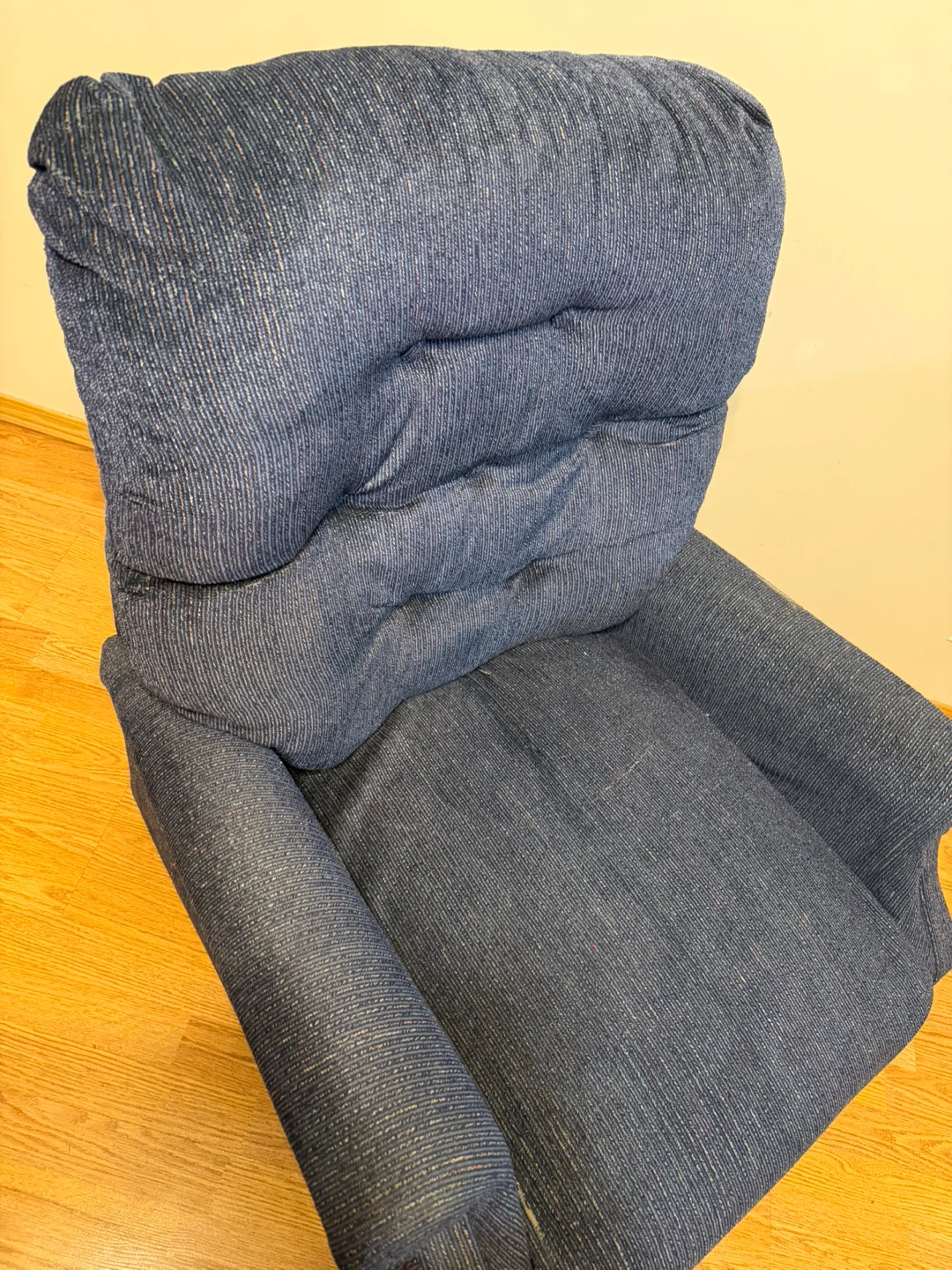 Blue Fabric Recliner Chair - photo 4