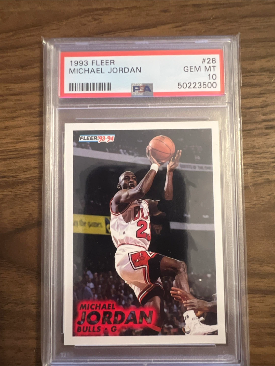 1993 Fleer Michael Jordan #28 PSA 10 Gem Mint Basketball Card