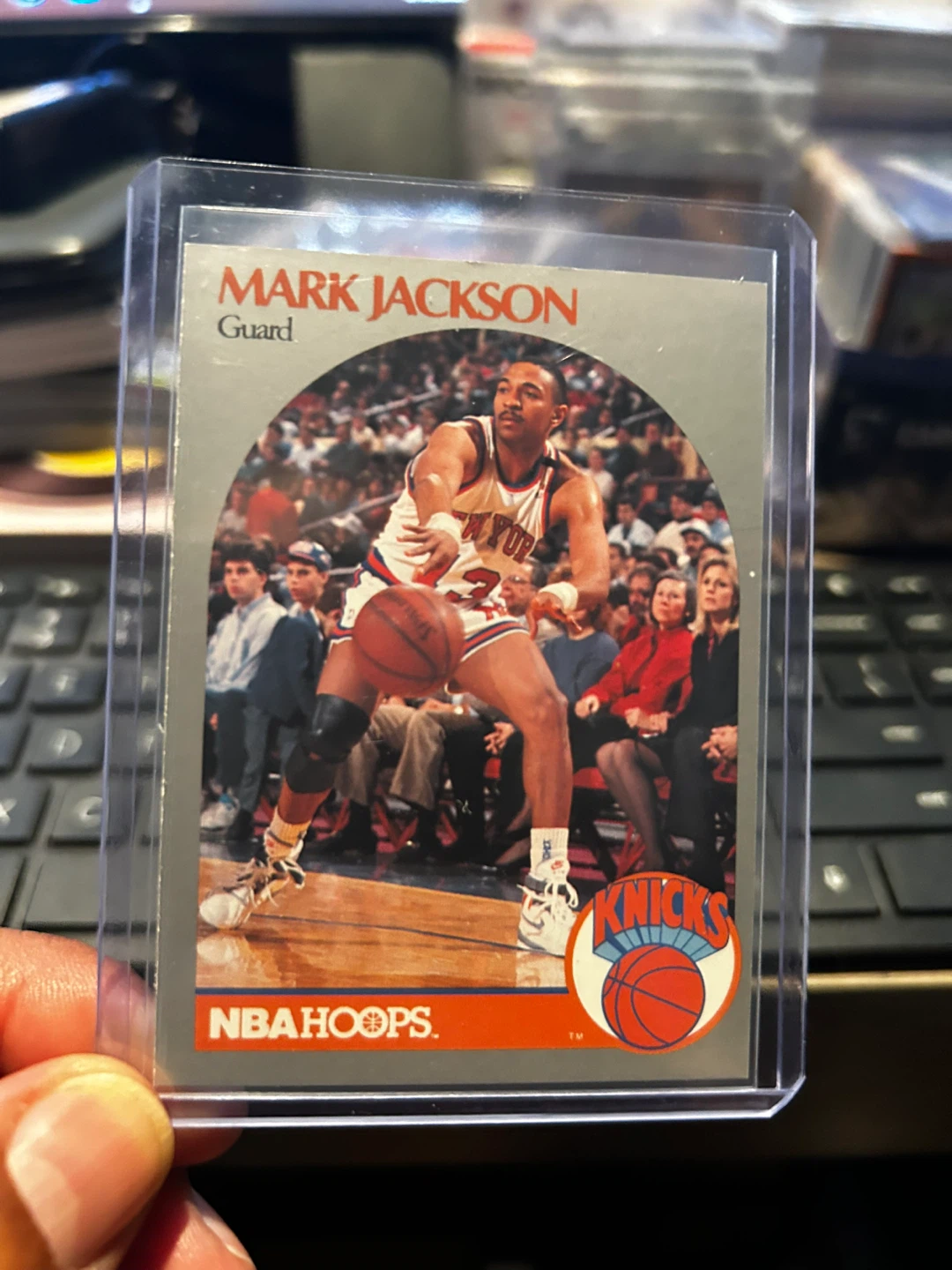 1990-91 NBA Hoops Mark Jackson Basketball Card