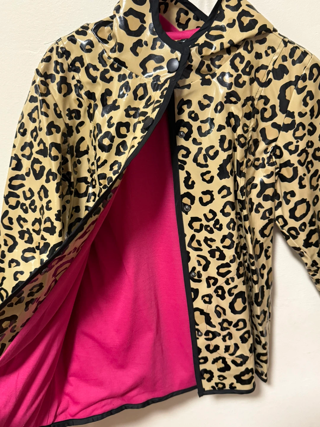 The Children's Place Leopard Print Hooded Raincoat XL - photo 2