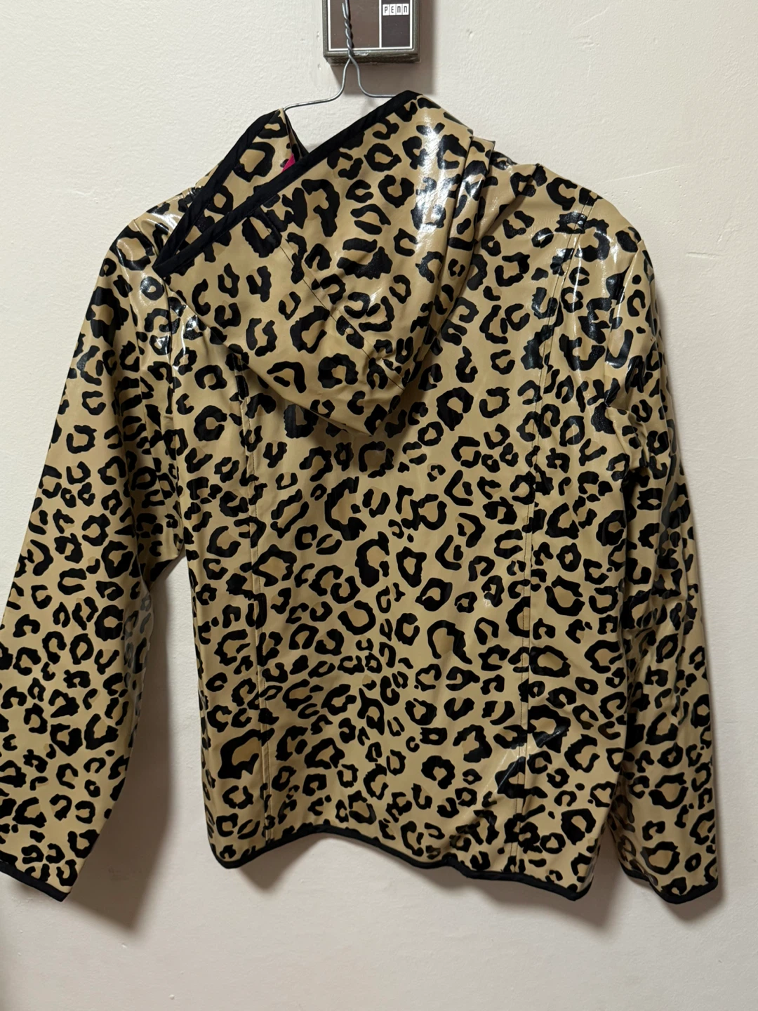 The Children's Place Leopard Print Hooded Raincoat XL - photo 4