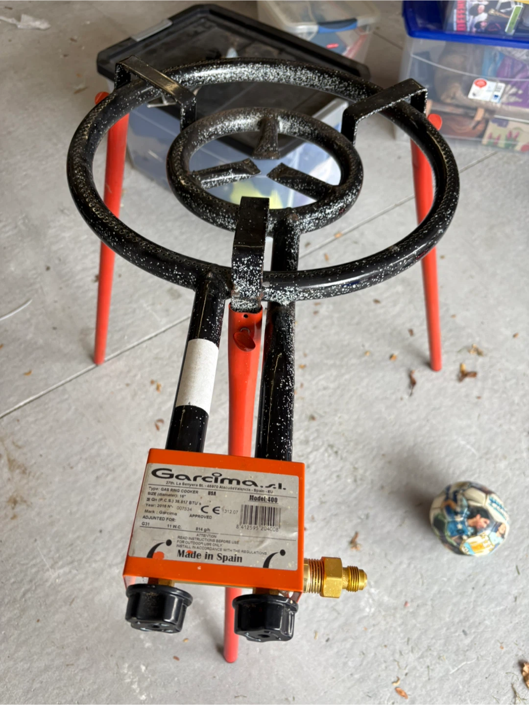 Gas Burner Cooker with Paella Pan and GrillPro Hose - photo 2