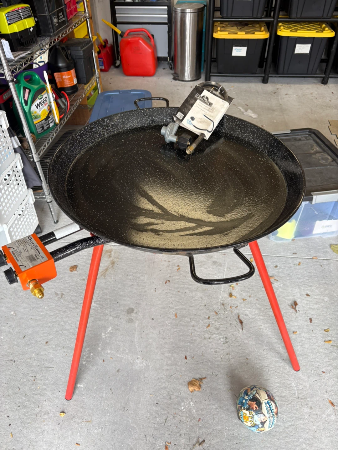 Gas Burner Cooker with Paella Pan and GrillPro Hose - photo 3