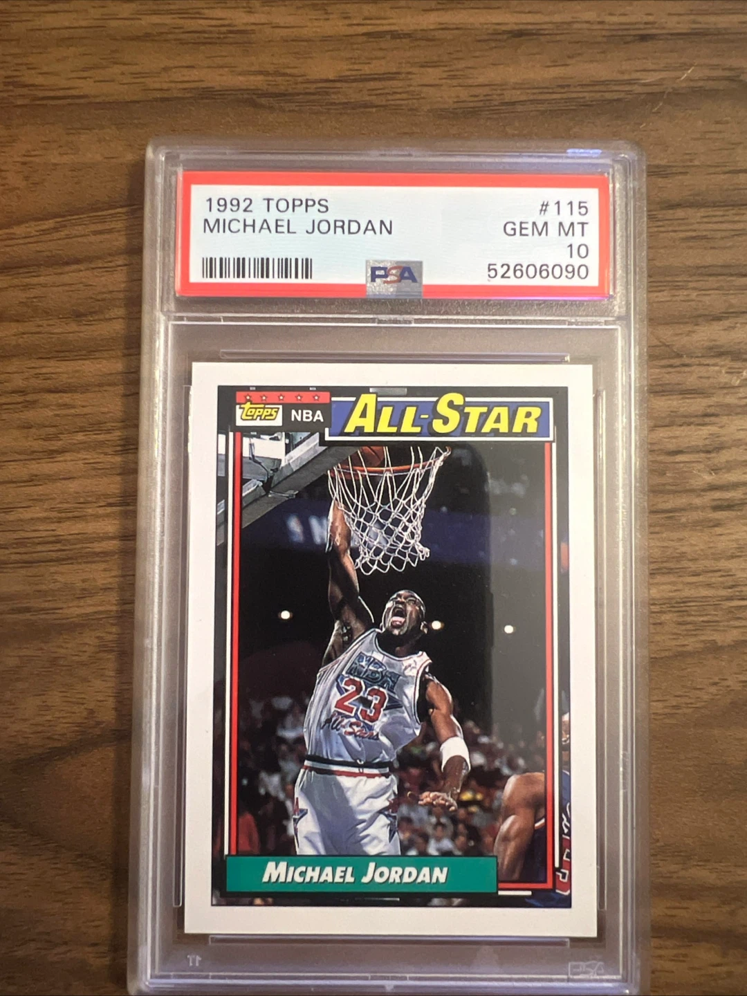 1992 Topps Michael Jordan All-Star Card #115