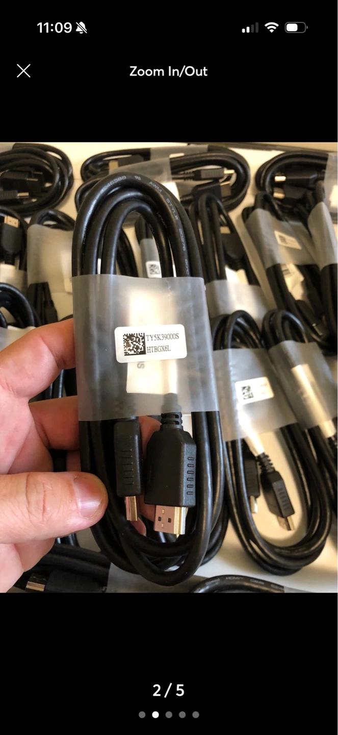 HP High Speed HDMI Cable Lot Of 40 TY5K39000S. NEW. UNUSED - photo 2
