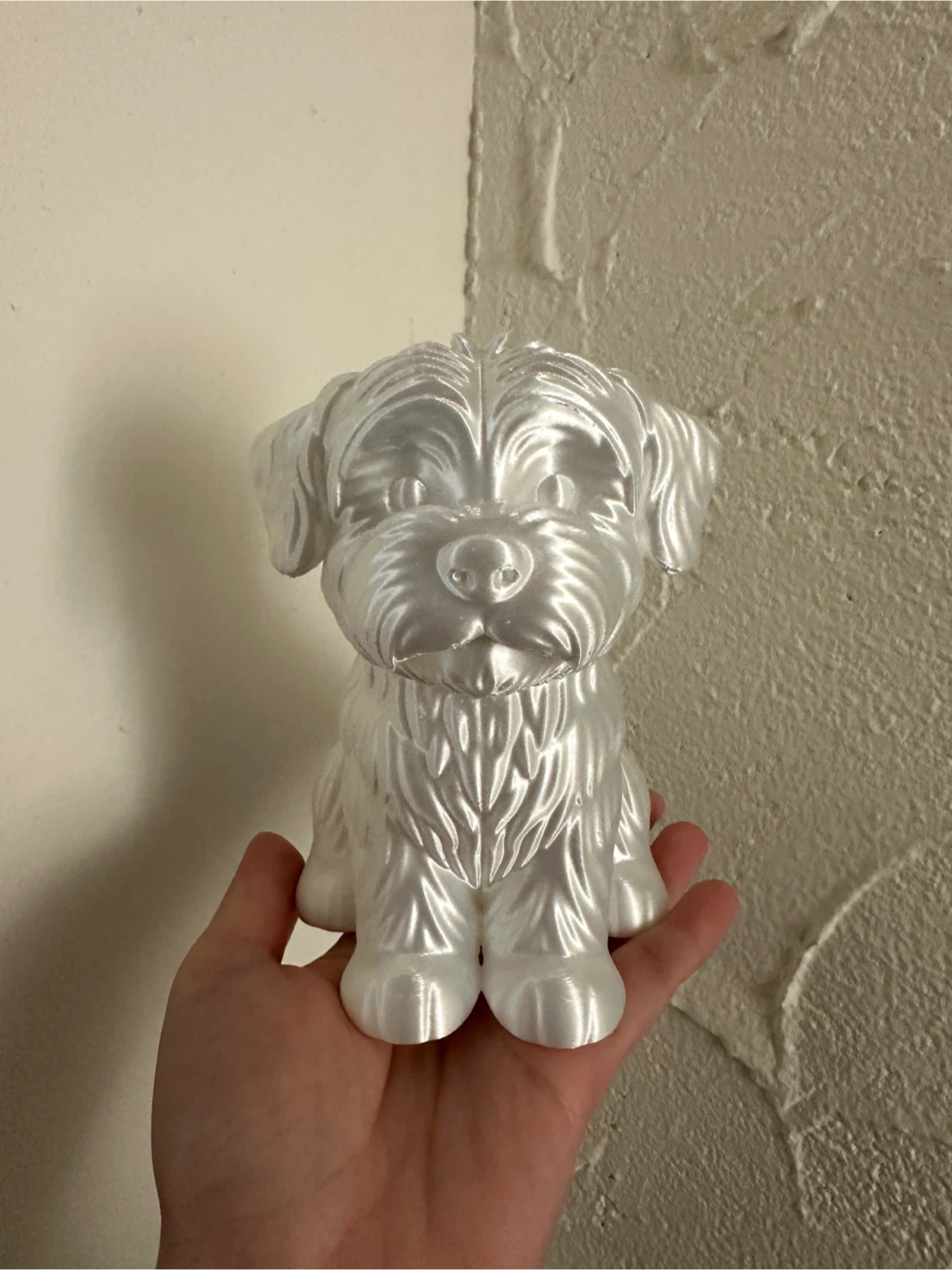 Mini Dog Shaped silk white decoration and Night Light - photo 3