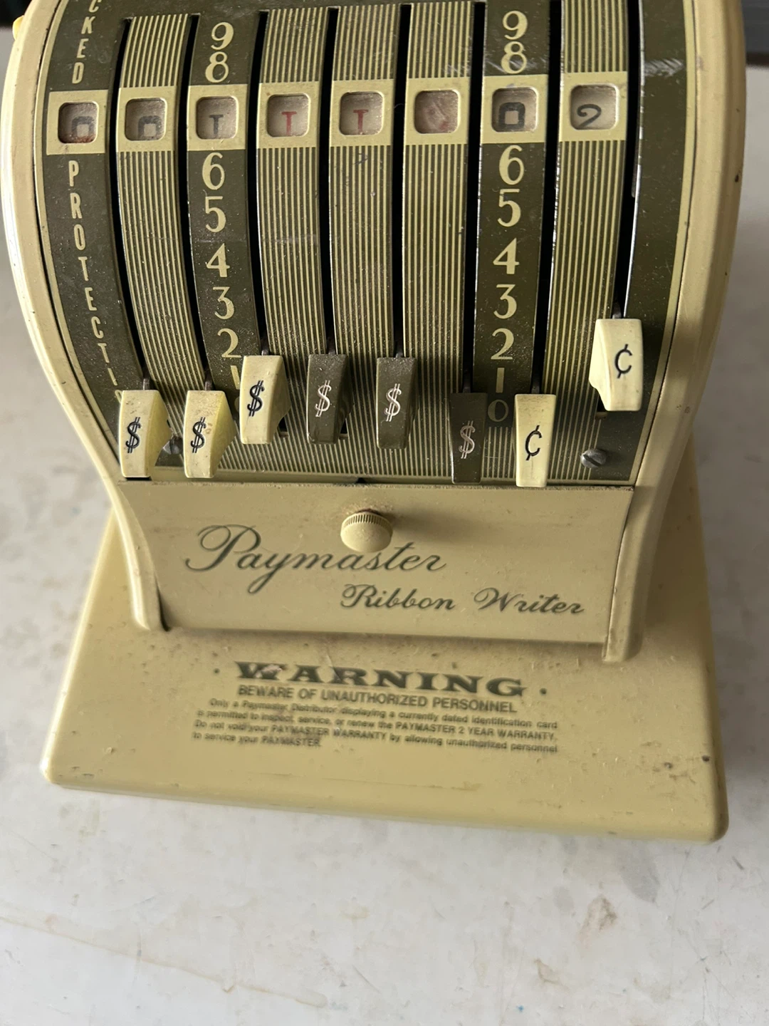 Paymaster Ribbon Writer
